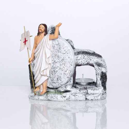 Świecznik - Jezus Zmartwychwstały.