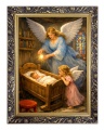 Obraz religijny dla dzieci Anioł Stróż  - rama ornamentowa