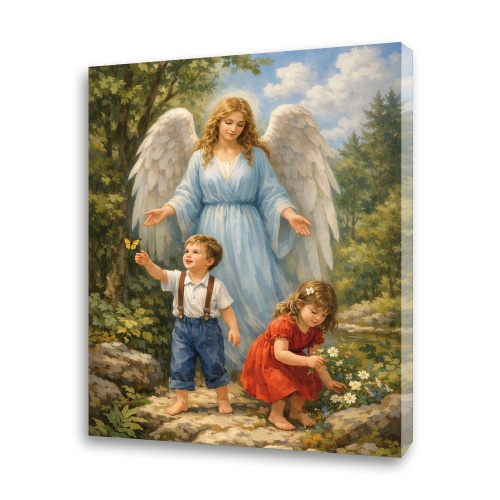 Obraz religijny na płótnie Anioł Stróż
