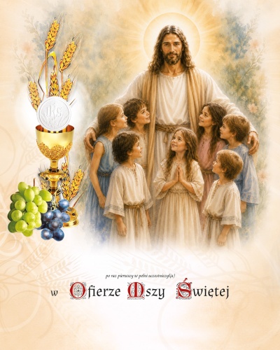 Obrazki komunijne Jezus Chrystus 25szt./100 szt.