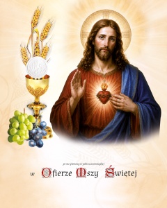 Obrazki komunijne Serce Jezusa 25 szt./ 100 szt. 