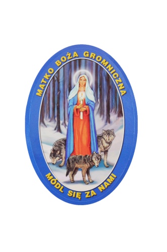 Naklejki na świece Matka Boża Gromniczna - 25 arkuszy