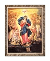 Obraz religijny Matka Boża rozwiązująca węzły w ramie z ornamentem