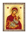 Obraz religijny Matka Boża z Dzieciątkiem Jezus w ramie z ornamentem
