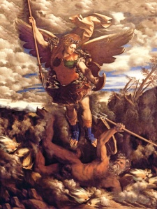 Plakat Religijny Święty Michał Archanioł