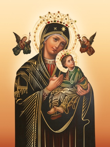 Plakat religijny wzór 021. Matka Boska Nieustającej Pomocy.