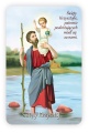 Obrazek z modlitwą do św. Krzysztofa.