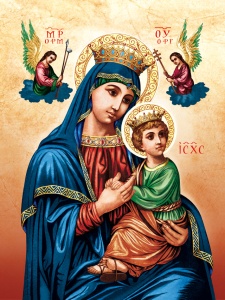 Plakat religijny Matka Boża Nieustającej Pomocy