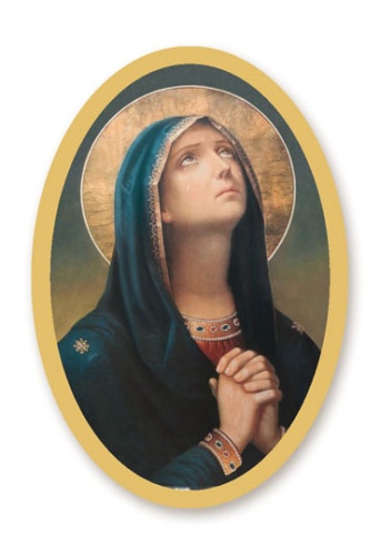 Naklejki na świece Matka Boża Bolesna - 25 arkuszy