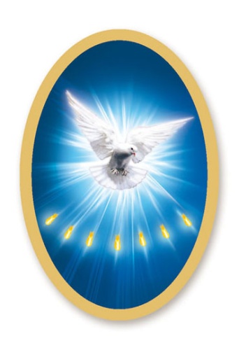 Naklejki na świece liturgiczne z Duchem Świętym - 25 arkuszy