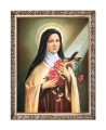 Obraz religijny Święta Teresa w ramie z ornamentem