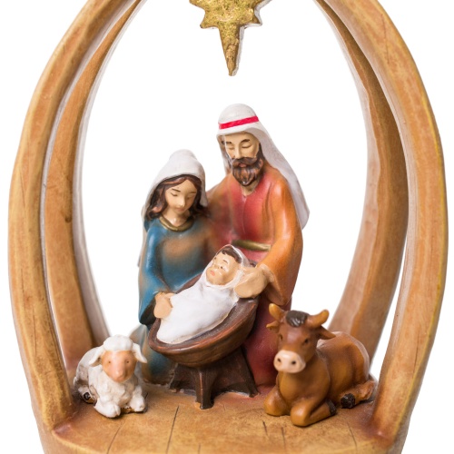 Szopka bożonarodzeniowa - Święta Rodzina - 14 cm - Decorato