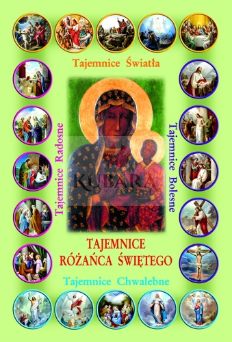 Obrazek Tajemnice Różańca - tył