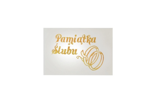 Naklejka na świece Pamiątka Ślubu - 25 sztuk