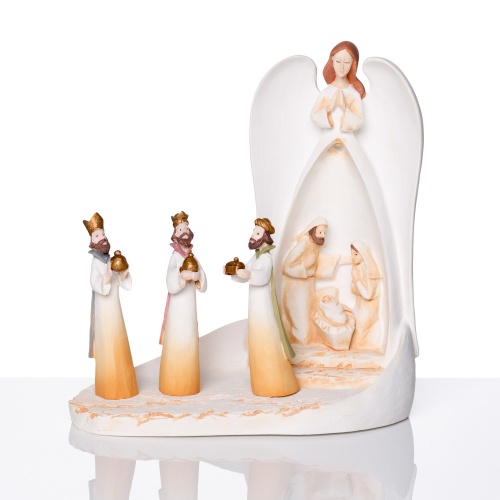 Szopka bożonarodzeniowa - świecąca - Bianco