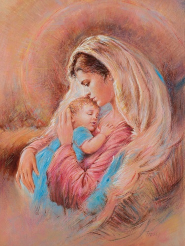Plakat Religijny wzór 111. Matka Boża z Dzieciątkiem