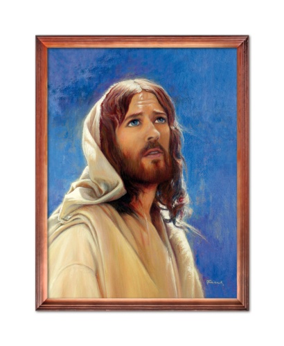 Obraz religijny Jezus Chrystus w drewnianej ramie