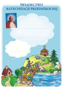 Dyplom ukończenia katechezy przedszkolnej - 50 szt.