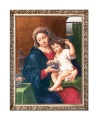 Rysunek religijny Matka Boża i Dzieciątko Jezus w ramie z ornamentem