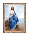 Rysunek religijny Jezus Chrystus z Góry Synaj w ramie z ornamentem