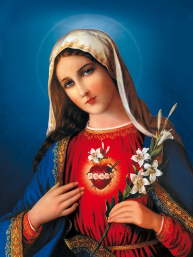 Plakat Religijny wzór 065. Serce Matki Bożej