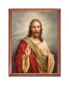 Obraz religijny Jezus Chrystus błogosławiący w drewnianej ramie