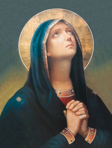 Plakat Religijny wzór 086. Matka Boska Bolesna.