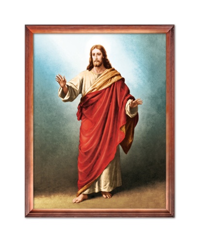 Obraz religijny Święty Jezus Chrystus w drewnianej ramie