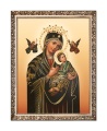 Obraz religijny Matka Boża Nieustającej Pomocy w ramie z ornamentem