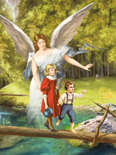 Plakat Religijny wzór 135. Anioł Stróż