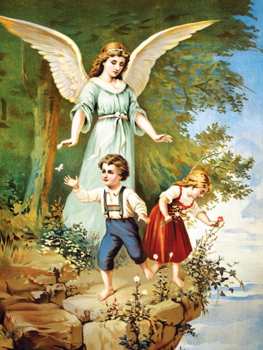 Plakat Religijny wzór 132. Anioł Stróż