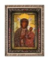 Obraz religijny Matka Boża Częstochowska suknia Rubinowa w ramie z ornamentem