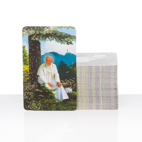 Obrazek z modlitwą do Św. Jana Pawła II