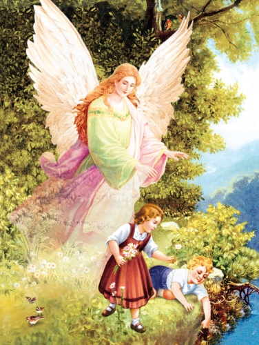 Plakat Religijny wzór 134. Anioł Stróż