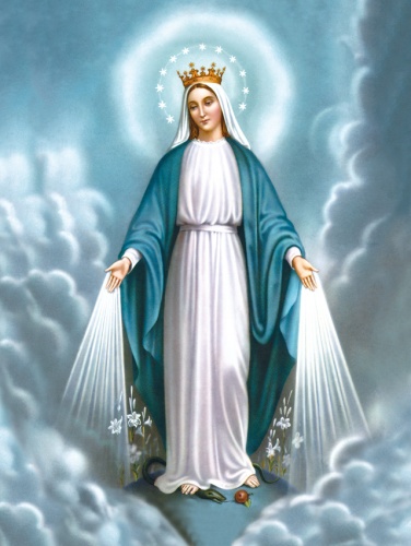 Plakat religijny wzór 055. Matka Boska Niepokalana.
