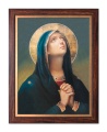 Obraz religijny Matka Boża Bolesna w ramie drewnianej ze złotym paskiem
