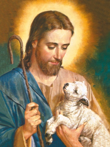 Plakat religijny wzór 054. Jezus Chrystus Dobry Pasterz.